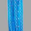 Pure Pashmina in Blue with all-over vine hand embroidery motifs by PashmCraft