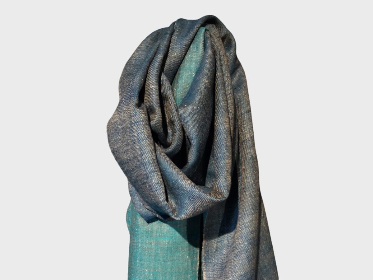 Handwoven Pure Pashmina Reversible Scarf