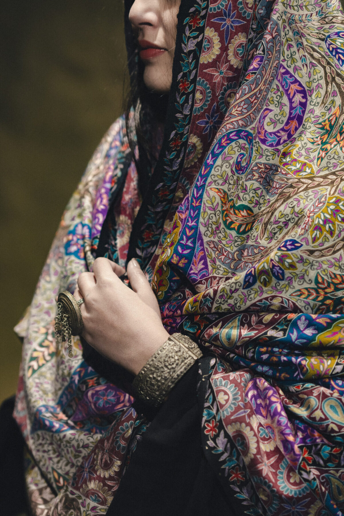 Kalamkari Pashmina Shawl