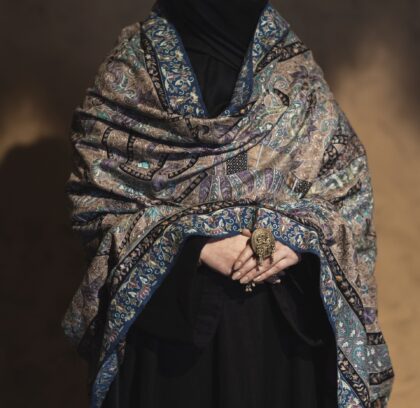 Pure Pashmina Shawl Kalamkari All-over Embroidery