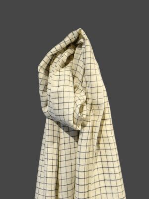 Pashmina Scarf in White Checks